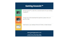 Tablet Screenshot of gamingassassin.com